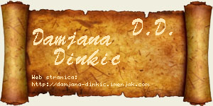 Damjana Dinkić vizit kartica